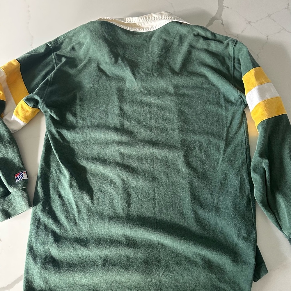 Vintage The Game Men’s Green Bay Packers Rugby Style Shirt-Size Medium - Picture 2 of 4